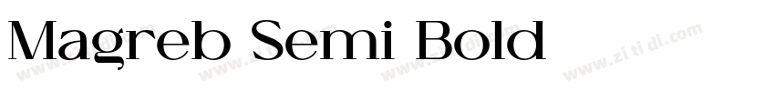 Magreb Semi Bold字体转换